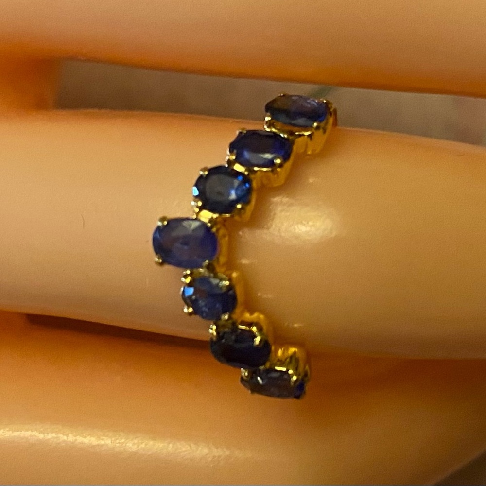 New Natural Sapphire Ring In 18K solid gold US6.3 Approximate